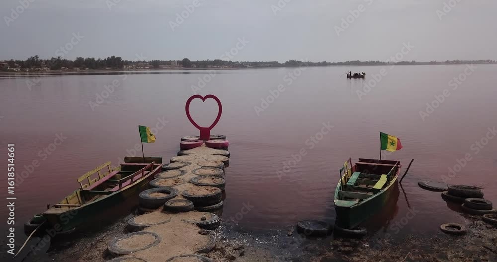 Prise de vue drone 4k Lac rose sénégal 