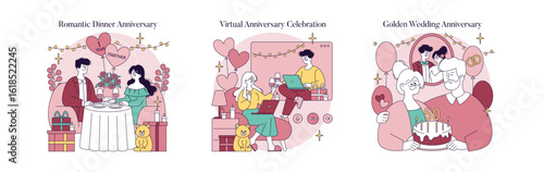 Anniversary Celebrations: Romantic, Virtual, Golden Moments