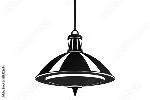 hanging pendant light black and white silhouette