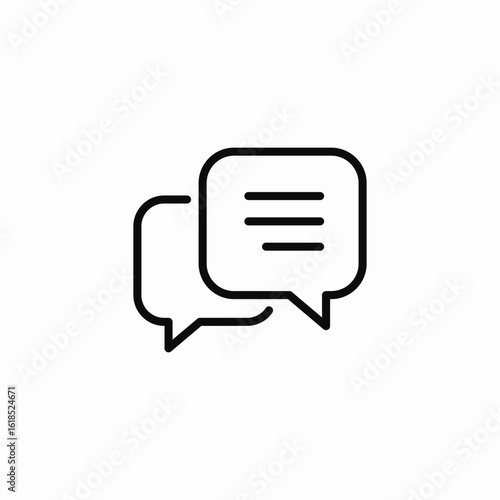 speech bubble chat icon sign vector