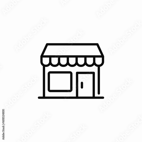 store front shop icon sign vector