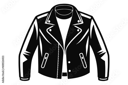 Vector illustration of a warm winter coat, jacket, and shirt, a casual apparel design