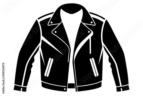 Vector illustration of a warm winter coat, jacket, and shirt, a casual apparel design
