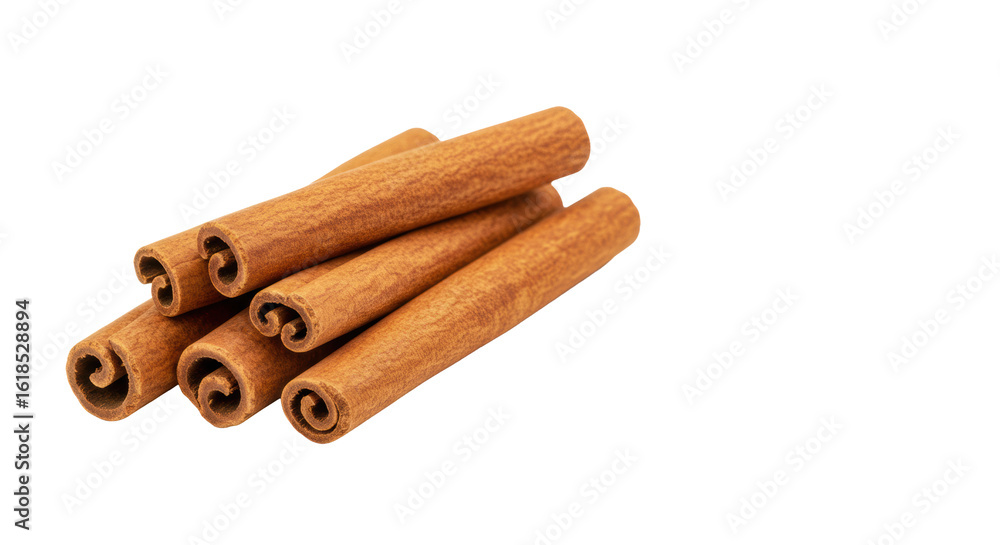 High-quality dry cinnamon sticks, artfully arranged with varied lengths on a transparent background, soft shadows, evoking warmth and rich flavor concept for culinary branding High-quality dry cinnamon sticks, artfully arranged with varied lengths on a transparent background, soft shadows, evoking warmth and rich flavor concept for culinary branding