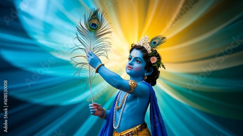 Capturing the Divine Essence of Lord Krishna on His Auspicious Birthday Celebration Devotion and Joy