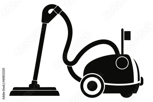  domestic vacuum cleaner, an electrical cleaning appliance isolated on white