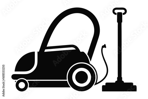  domestic vacuum cleaner, an electrical cleaning appliance isolated on white