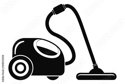  domestic vacuum cleaner, an electrical cleaning appliance isolated on white