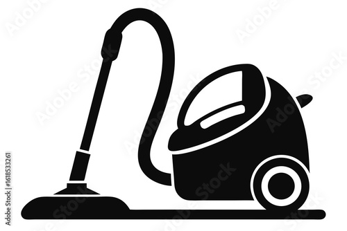  domestic vacuum cleaner, an electrical cleaning appliance isolated on white