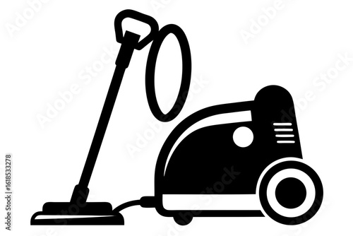  domestic vacuum cleaner, an electrical cleaning appliance isolated on white