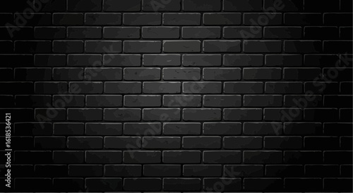 black brick wall