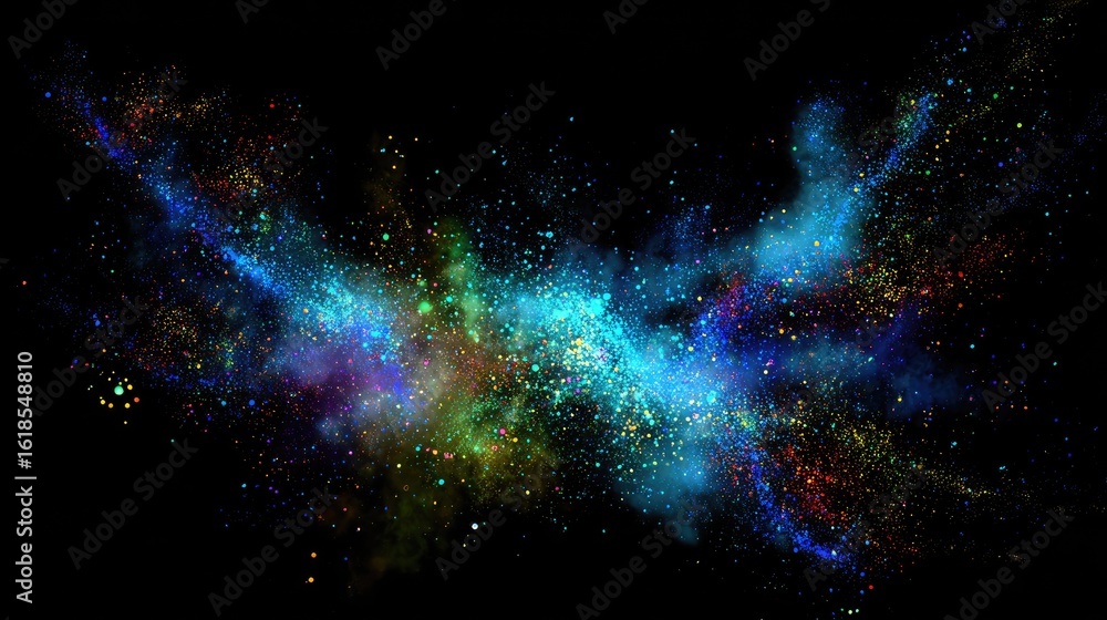 Fototapeta premium Colorful nebula in deep space
