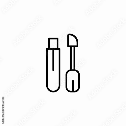 lip gloss applicator icon sign vector