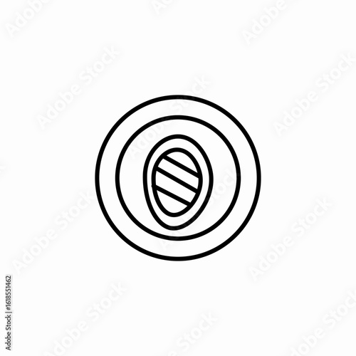 oyster shell seafood icon sign vector