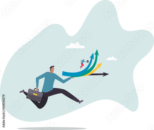 Career decision, choosing direction choices for future opportunity, different path to success,about a man and his life.
