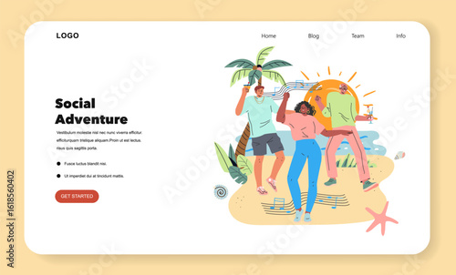 Digital Detox. Flat Vector Illustration