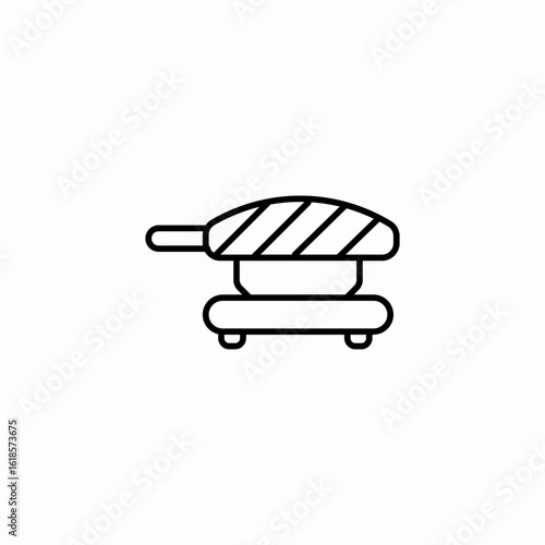 sushi nigiri plate icon sign vector