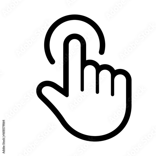 Hand click icons collection line style. Hand gesture symbol. arrow, finger, swipe, drag, Pointer and click action buttons signs vector illustration