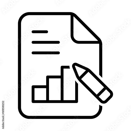 Analytics data icons collection. Audit document symbol. research, statistics, chart, results, report, review, profit, analysis, overview, evaluate, pictogram signs vector illustration