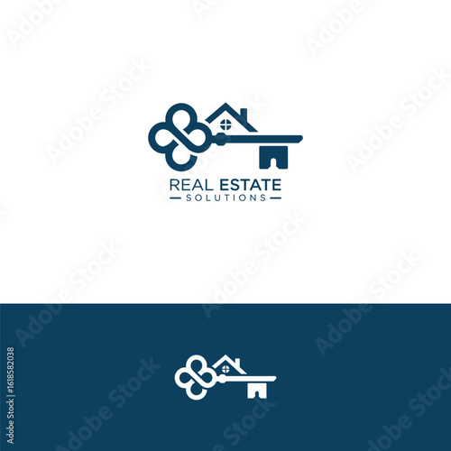 Real estate logo design template