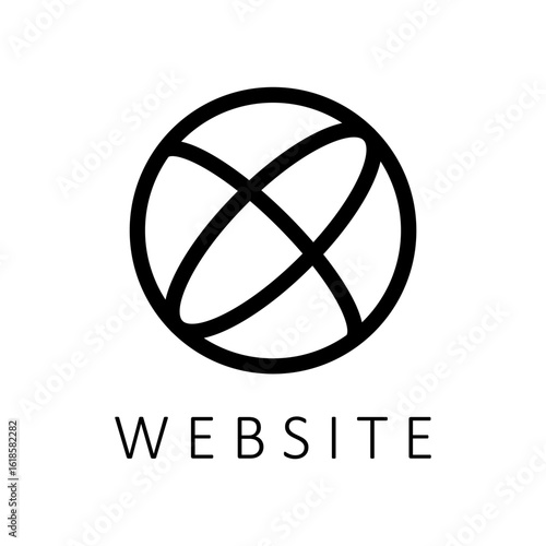 Website icons collection in line style. Internet symbol for business card. Go to web, web, globe, site, earth, webwide, address signs vector illustration