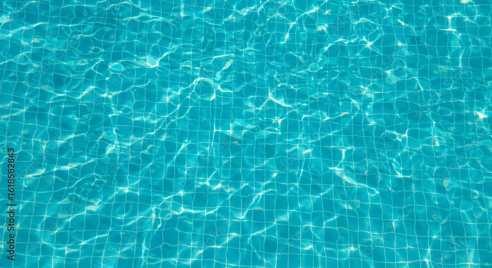 Obraz premium Rippling turquoise water surface with light reflections