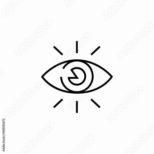 vision insight eye icon sign vector