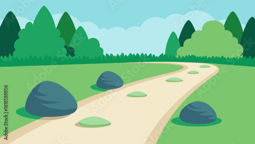 Admire the serene beauty of a garden with raked gravel and minimalist design a peaceful scene