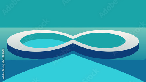Witness the serene beauty of a still reflective infinity pool merging with the vast horizon