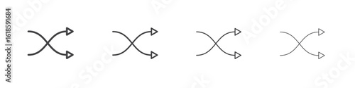 Shuffle arrow icon