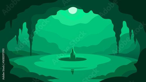 Explore the deep mysterious green of a cenote natural wonder