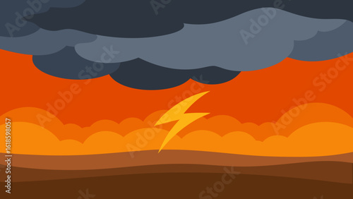 Experience the dramatic sky of an approaching weather front change