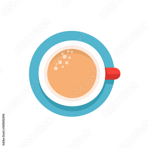 Colorful Cup of Coffee Icon...