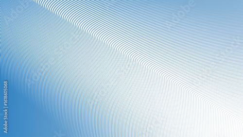 Blue Sky Stripes Wavy Line Abstract Background for Modern Web Design, Digital Art, and UI Presentation
