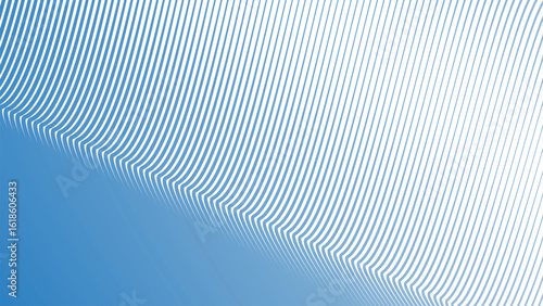 Blue Sky Stripes Wavy Line Abstract Background for Modern Web Design, Digital Art, and UI Presentation