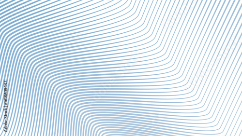 Blue Sky Stripes Wavy Line Abstract Background for Modern Web Design, Digital Art, and UI Presentation