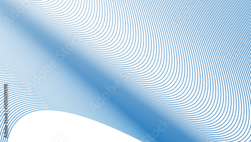 Blue Sky Stripes Wavy Line Abstract Background for Modern Web Design, Digital Art, and UI Presentation