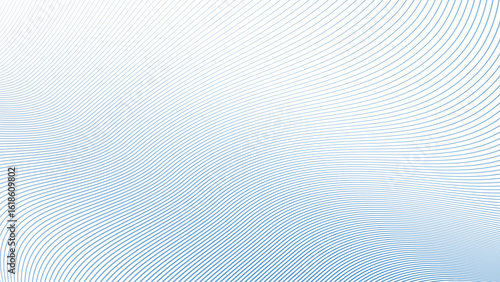 Blue Sky Stripes Wavy Line Abstract Background for Modern Web Design, Digital Art, and UI Presentation