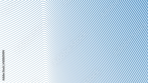 Blue Sky Stripes Wavy Line Abstract Background for Modern Web Design, Digital Art, and UI Presentation