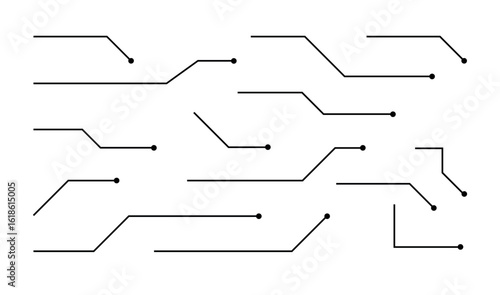 Callouts titles set. Digital callouts