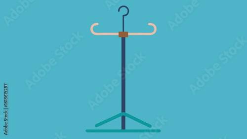 Minimalist Simple Elegant Coat Rack with Nothing Hanging