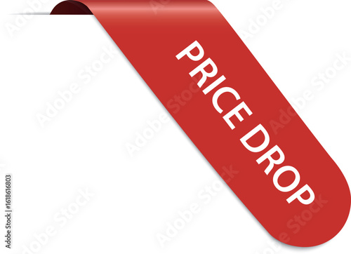 PRICE DROP – Red corner banner