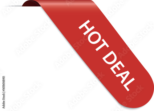 HOT DEAL – Red corner banner