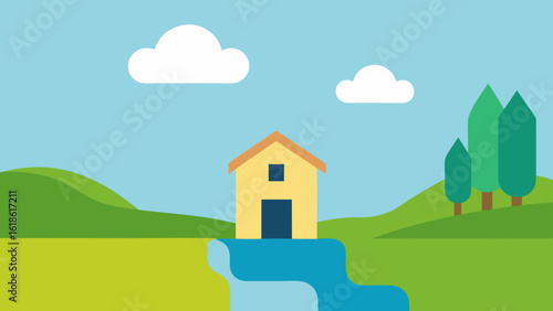 Cozy Small House by River with Personal Wooden Walkway to Water