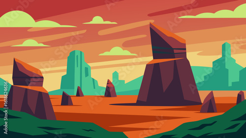 Stunning Landscape of Giant Sculptural Rock Formations