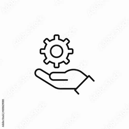 hand service support icon sign vector
