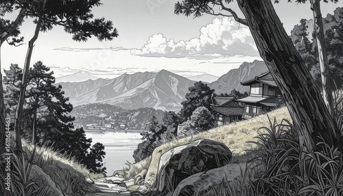 Majestic Japanese Mountain Landscape
