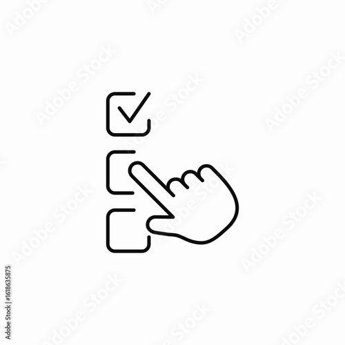 choice select icon sign vector