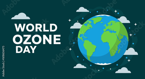 Vector world ozone day