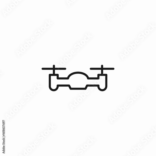 simple drone icon sign vector